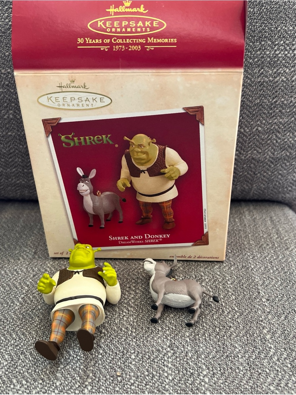 Hallmark Shrek and Donkey Keepsake Ornaments